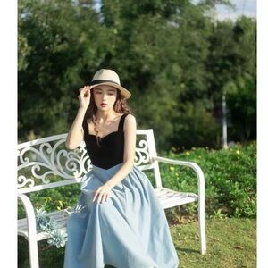 NWT house of CB style vintage statement flare dress XS